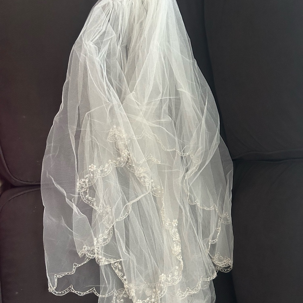 Elegant Ivory Bridal Veil